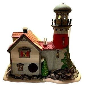 Department 56 New England Village Series Pigeonhead Lighthouse 1994